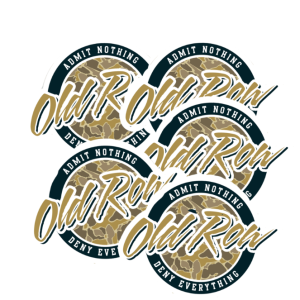 The Old Row Camo Circle Sticker 5-Pack