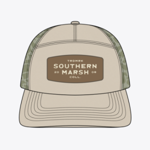 Uvalde County 7 Panel Trucker - Retro Camo - Audubon Tan