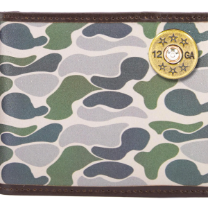 Shotshell Old School Green Camo Bifold Wallet