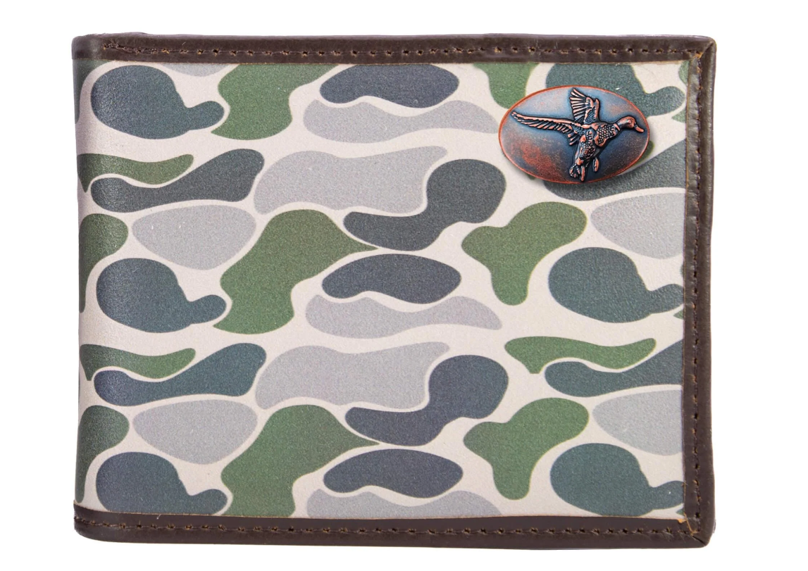 Mallard Old School Green Camo Bifold Wallet