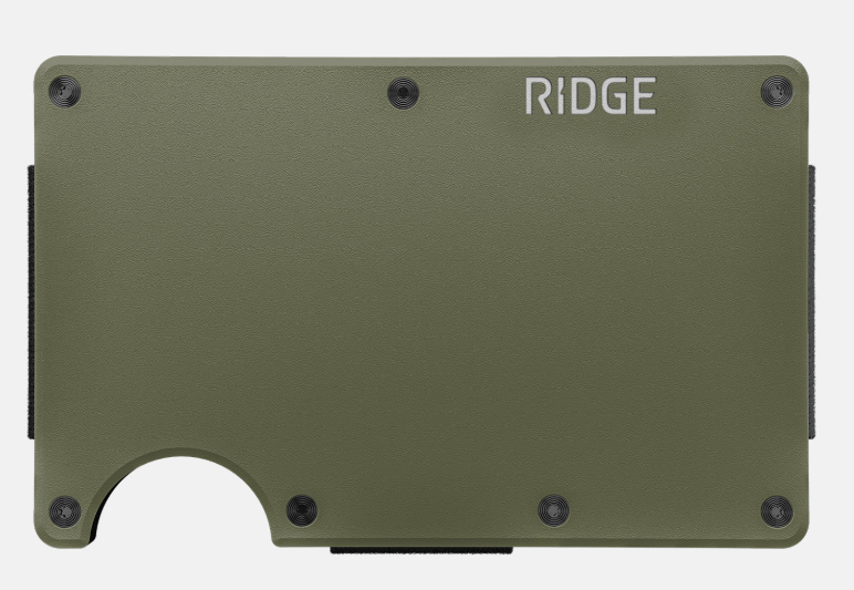 Aluminum - Matte Olive - Money Clip