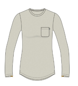 Women's Buxton LS Tee - Stone Heather