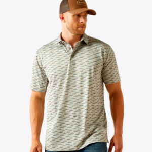 MNS Charger 2.0 Printed Polo- Grey