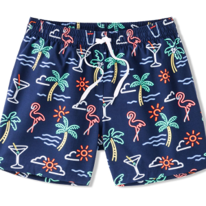 Classic Lined Swim Trunk - The Neon Lights 5.5"