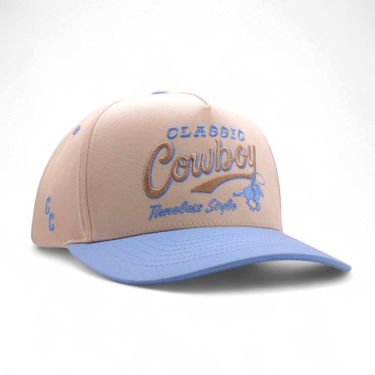 The Sedona Hat - Carolina Blue & Cream