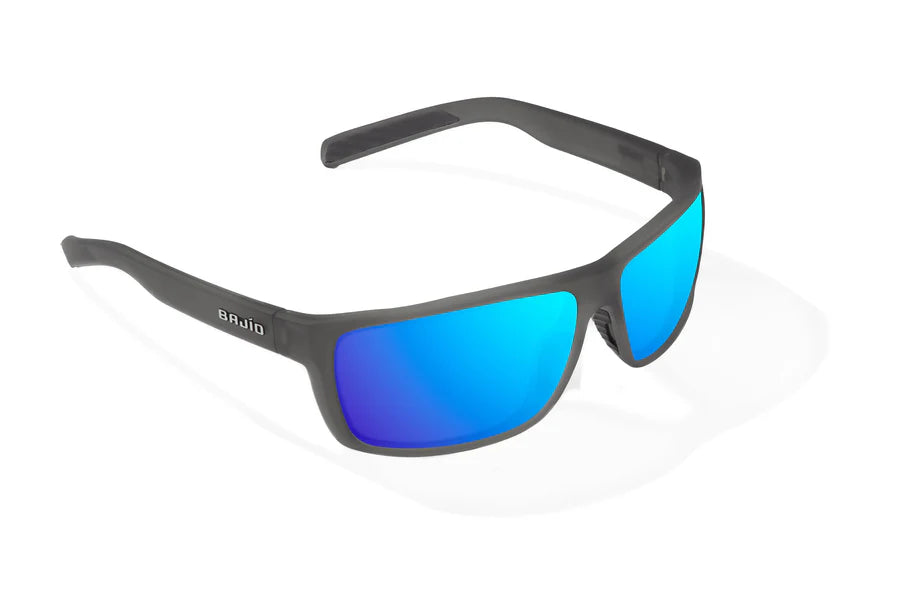 Sigs Matte Dark Gray Glass with Blue Mirror Glass Lenses
