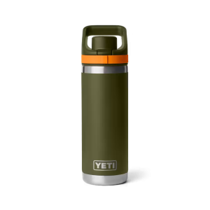 Rambler® 18 oz Water Bottle Flip Chug Cap - Olive/King Crab Orange