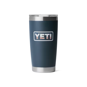 Rambler® 20 oz Tumbler - Navy/ Badge