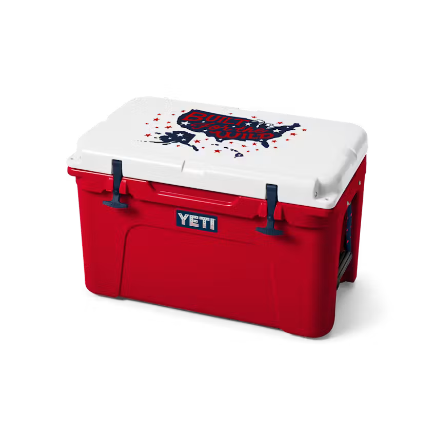 Tundra® 45 Hard Cooler - Rescue Red/White/Navy - Image 2