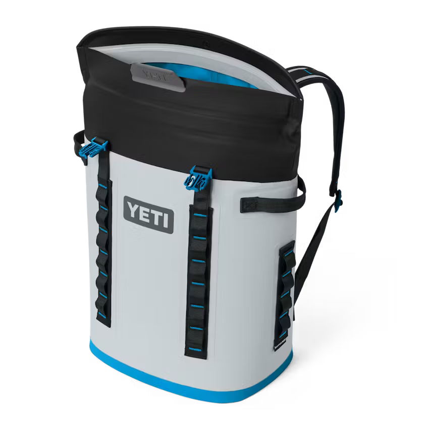 Hopper® M20 Backpack Soft Cooler - 20th Anniversary White/Blue - Image 3