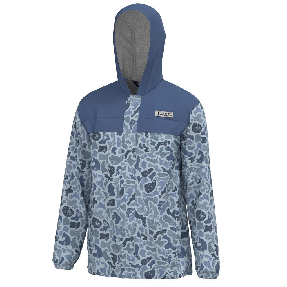 Two Tone Rain Jacket - Distressed LCF Cobalt