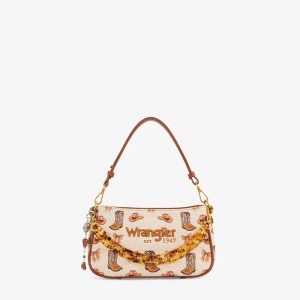 Wrangler Rodeo Icons Western Baguette Shoulder Bag