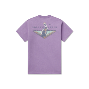 SEAWASH™ Tee - Posted Pelican  -Washed Berry