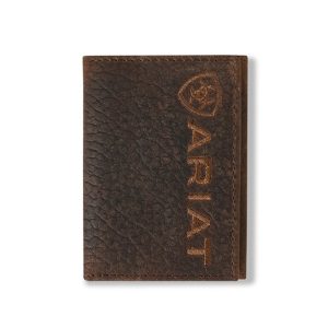 Trifold Bull Hide Brown Wallet