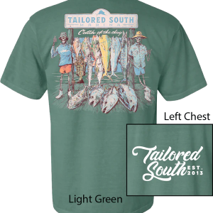 Skeleton Fish Tee - Light Green