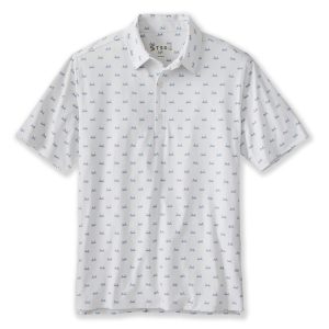 TSG Topper Polo - Ivory Crab Grass