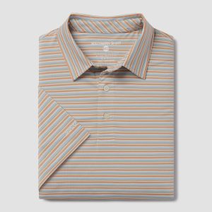 Tybee Stripe Polo - Adobe