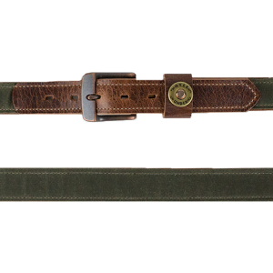 The Olive Waxed Canvas Belt