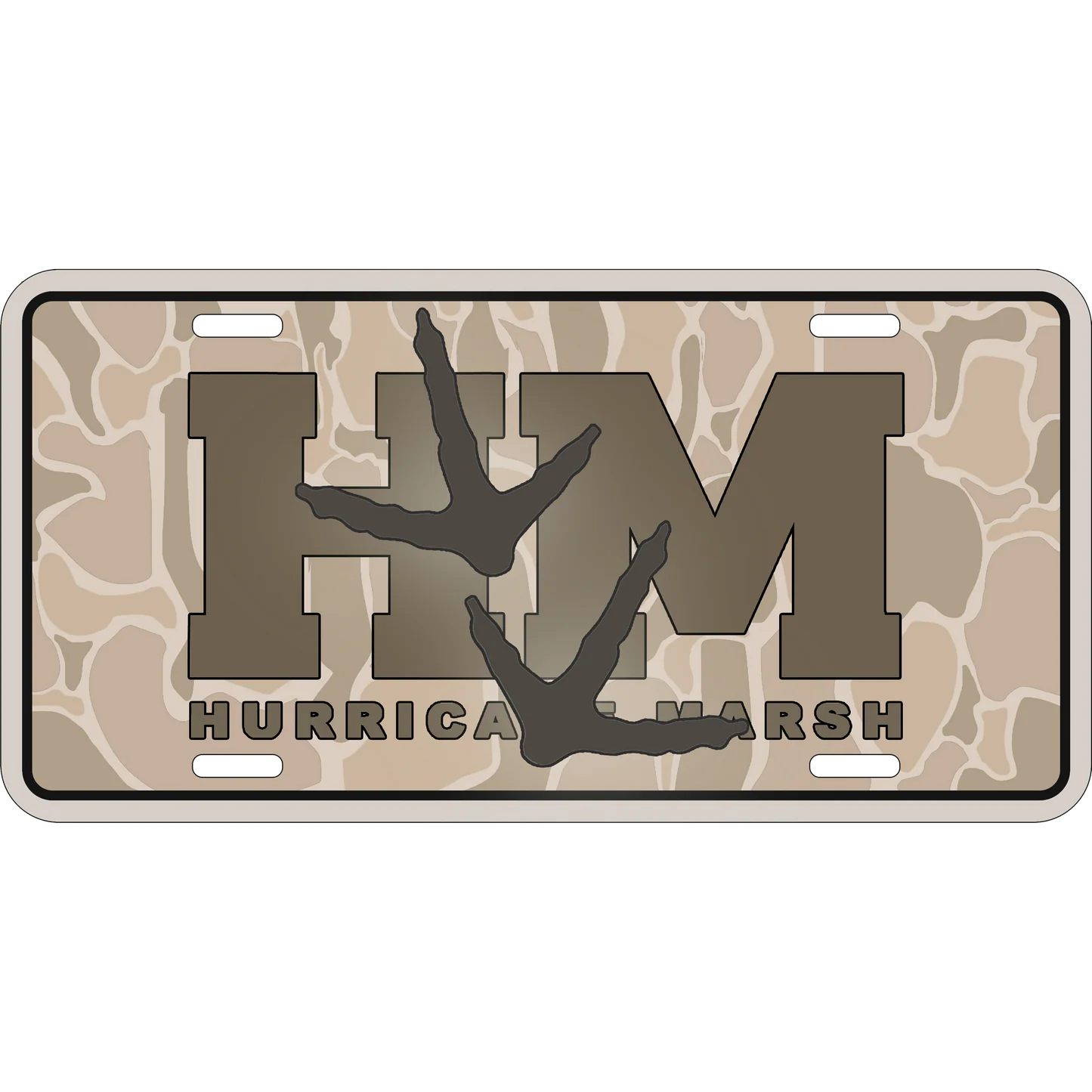 License Plate - Turkey Tracks
