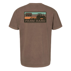 Retro Farm Hard Pocket Tee - Brown