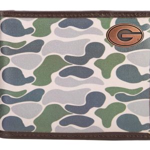 Green Old School Camo Bifold Wallet - Georgia Concho