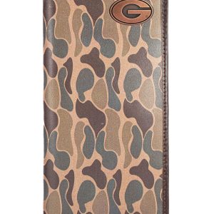 Brown Old School Camo Roper Wallet - Georgia Concho