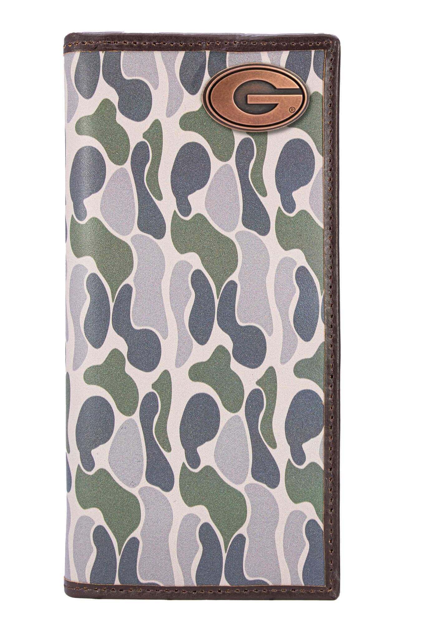 Green Old School Camo Roper Wallet - Georgia Concho