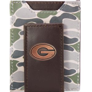 Green Old School Camo Front Pocket Wallet - Georgia Concho