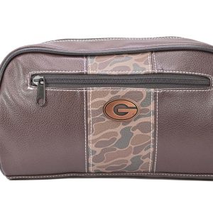 Brown Old School Camo Toiletry Dopp Bag - Georgia Concho