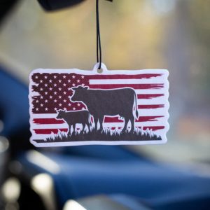 USA Cow - Air freshener - Leather