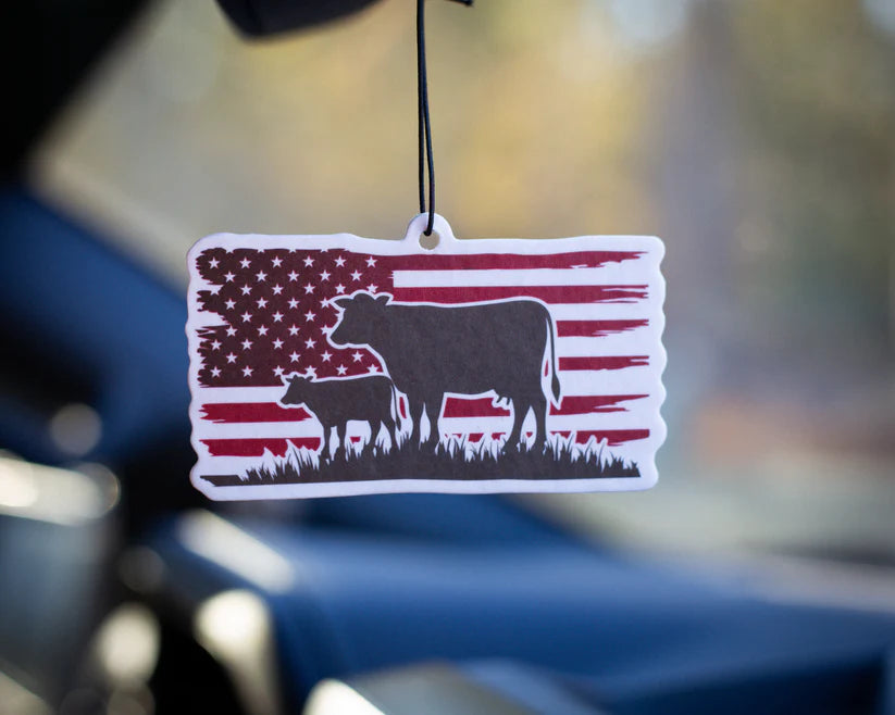 USA Cow - Air freshener - Leather