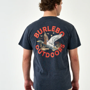 SS Tee - Old School Duck Hunt - Heather Navy