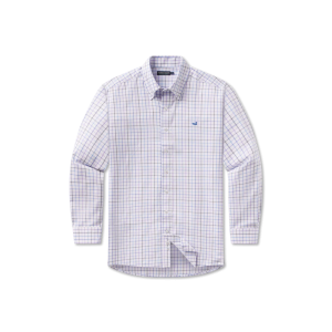 Chateau Windowpane Dress Shirt- Navy/French Blue