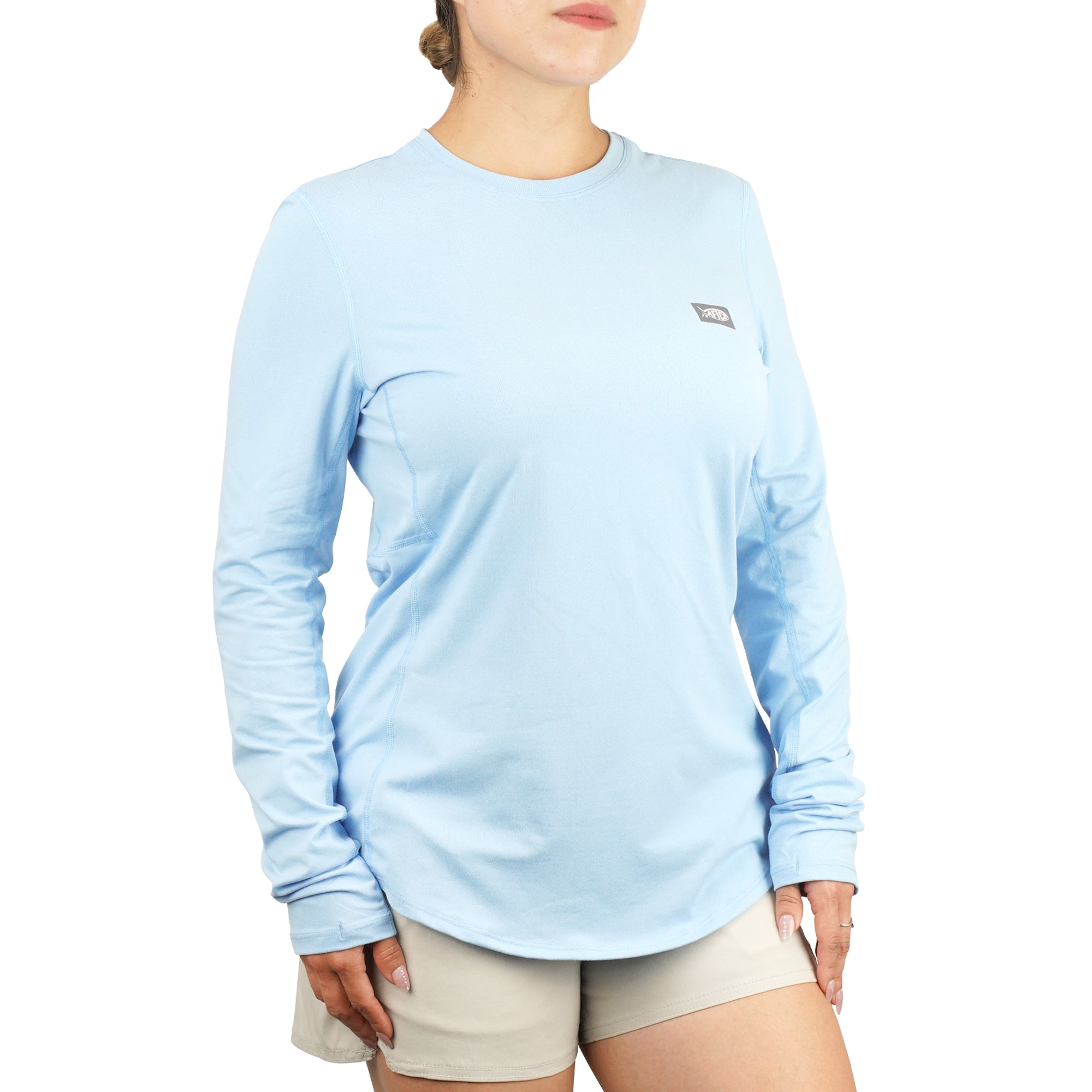Air-O Mesh LS Performance Shirt - Airy Blue Heather
