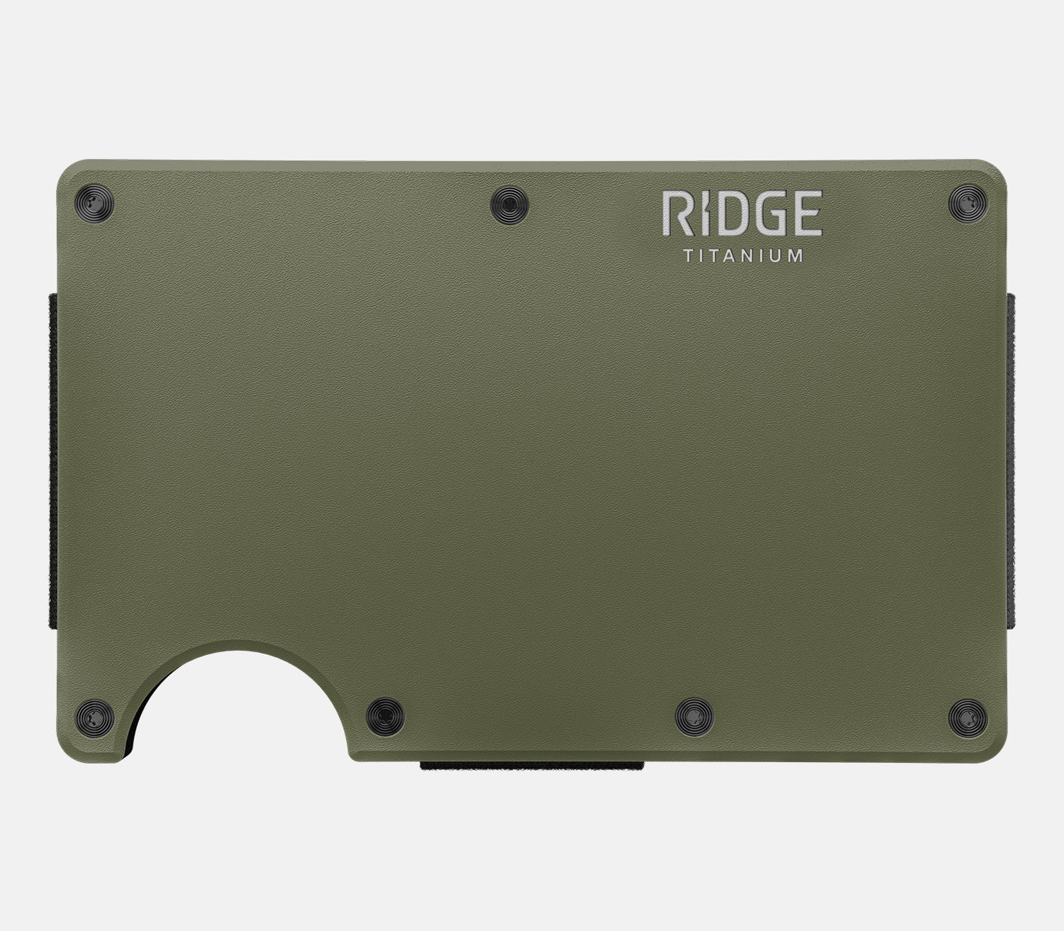 Ridge Wallet - Matte Olive Titanium Money Clip
