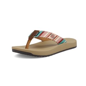 Women's Hooey Flip Flops- Mauve Multi