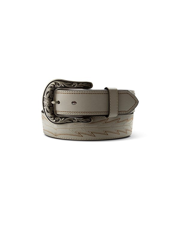 Ariat Women's Leather Casanova Leather Belt - White