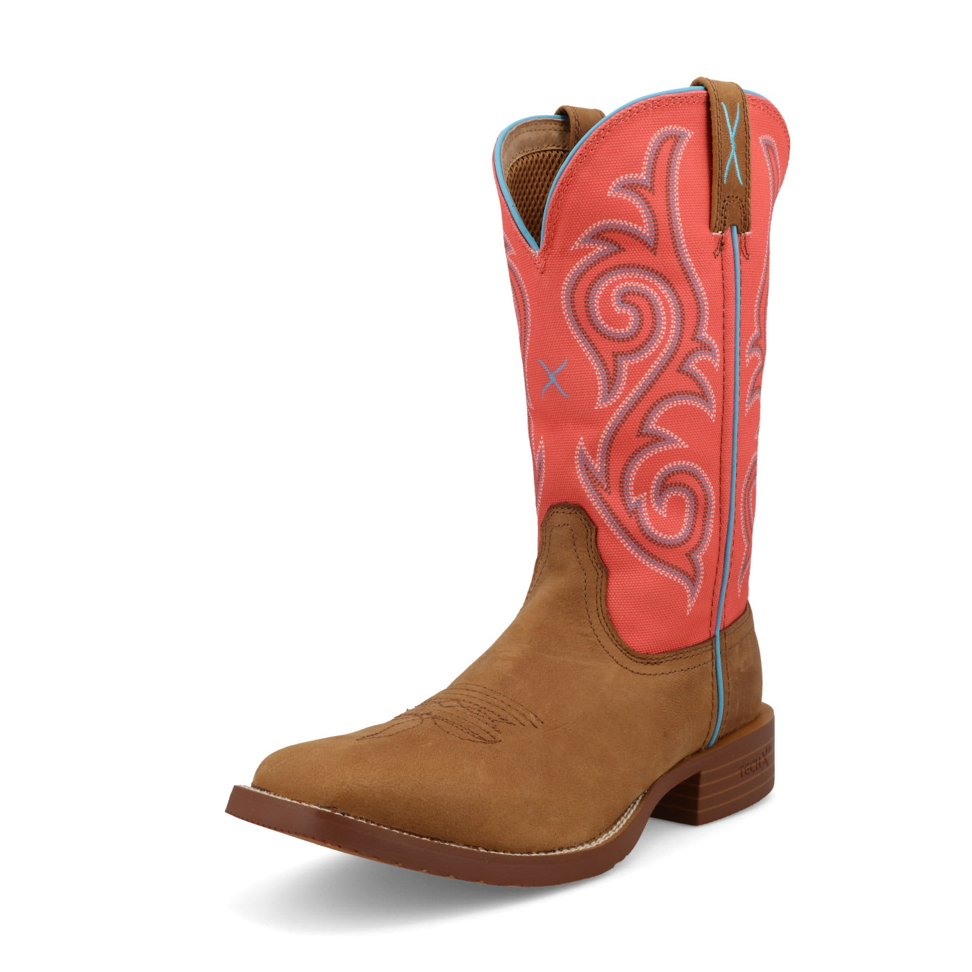 11" Tech X Boot - Distressed Saddle & Salmon
