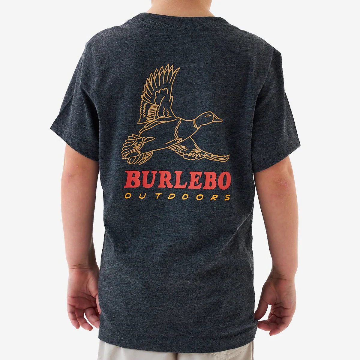 Youth SS Tee - Duck Wild - Heather Black