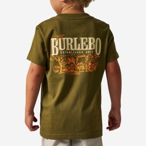 Youth Short Sleeve Tee - Hunting Dogs- Hunter Green