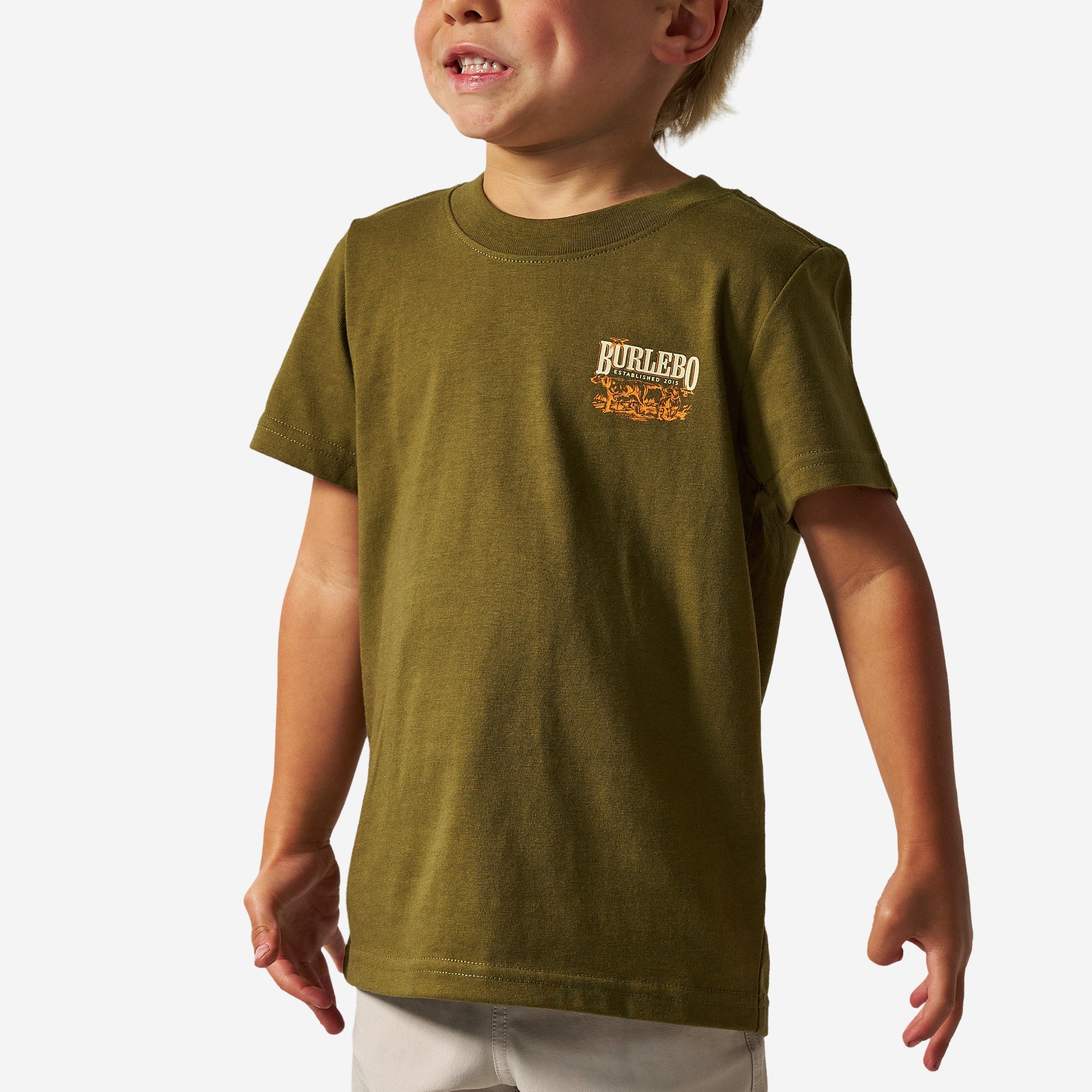 Youth Short Sleeve Tee - Hunting Dogs- Hunter Green - Image 2