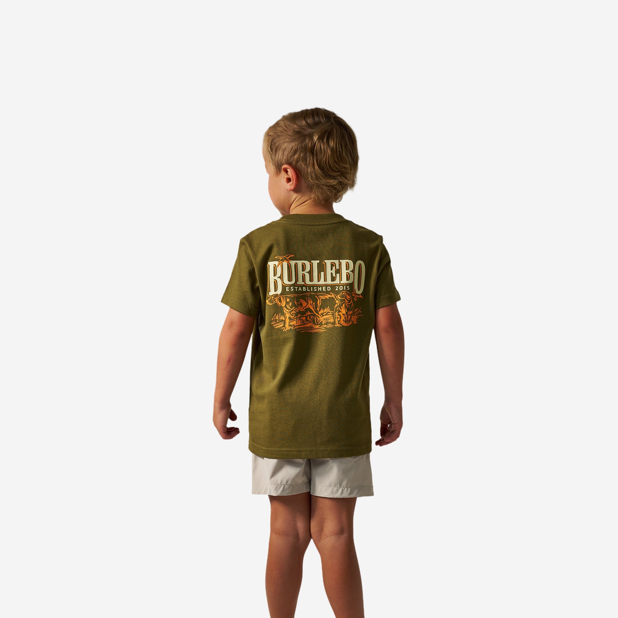 Youth Short Sleeve Tee - Hunting Dogs- Hunter Green - Image 3