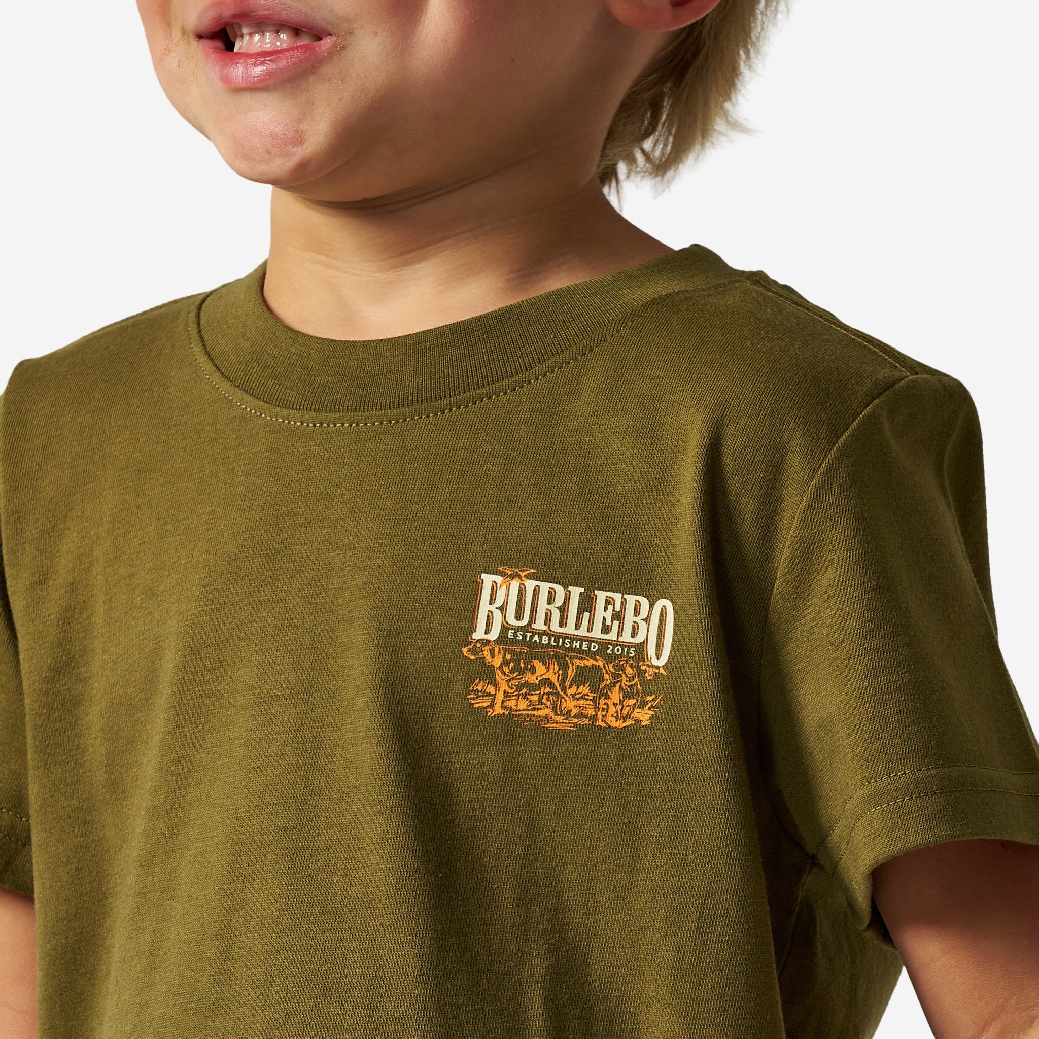 Youth Short Sleeve Tee - Hunting Dogs- Hunter Green - Image 4