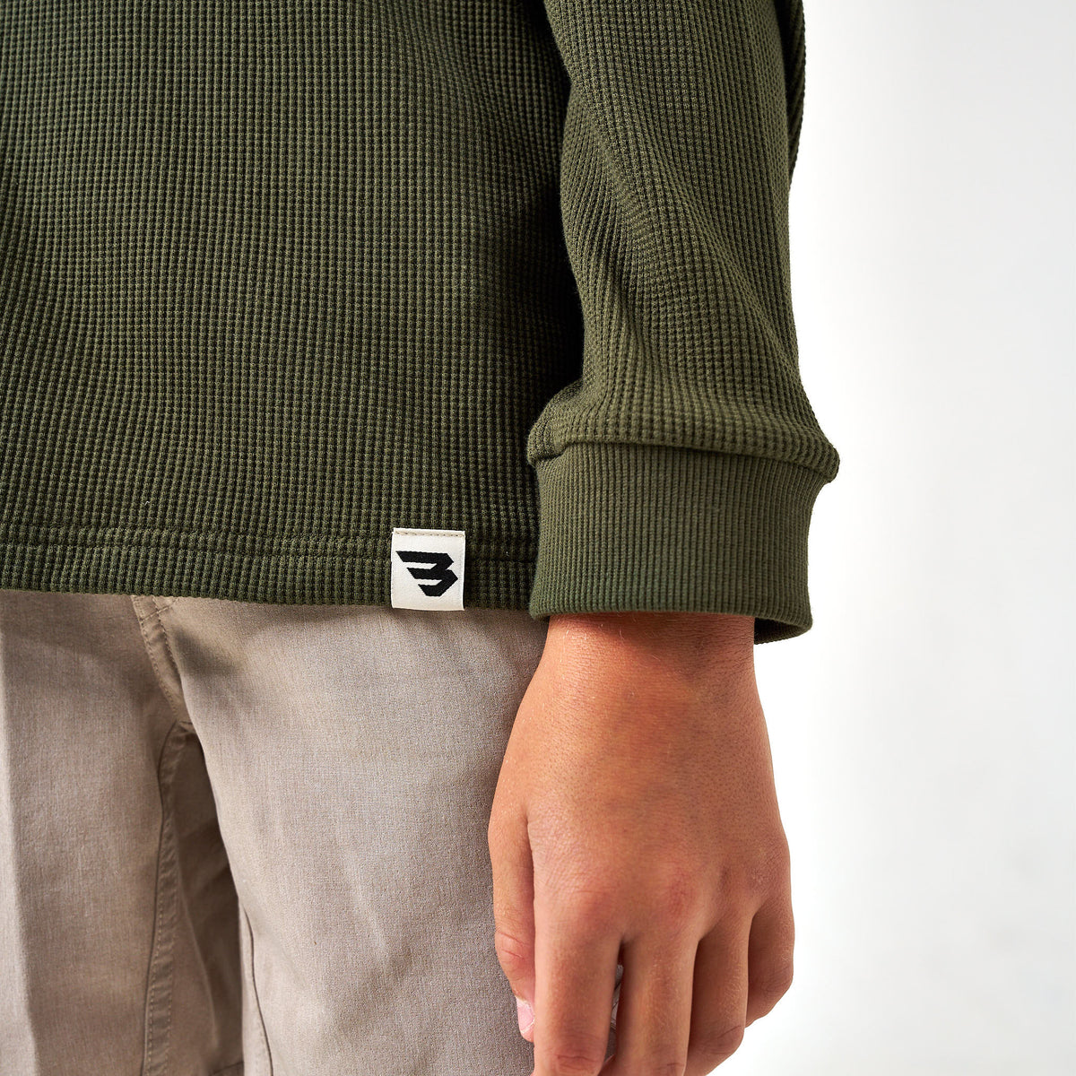 Youth Thermal Hoodie - Mallard Green - Image 2