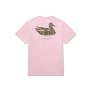 Youth Duck Originals Tee - Camo- Washed Pink