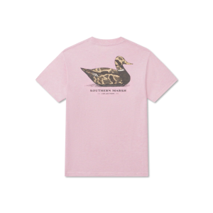 Youth Vintage Duck Decoy Tee - Camo - Washed Camelia
