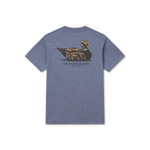 Youth Vintage Duck Decoy Tee - Camo - Washed Slate