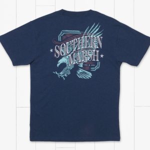 Youth Liberty Eagle Tee - Navy