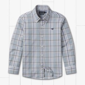 Youth Shores Windowpane - Sage/Navy