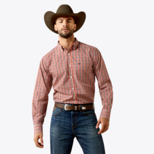 Walter Classic Fit Shirt - KETCHUP SMALL CHECK